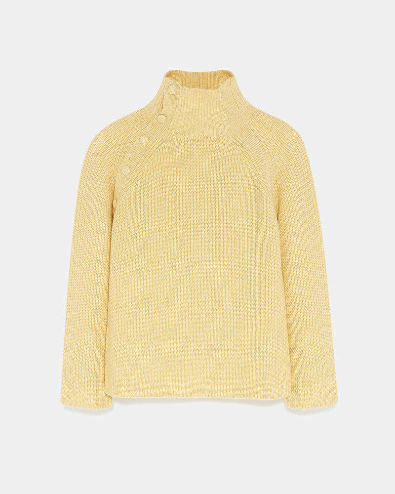 Cashmere funnel neck jumper-Yves Salomon-Winter sale & boxing day