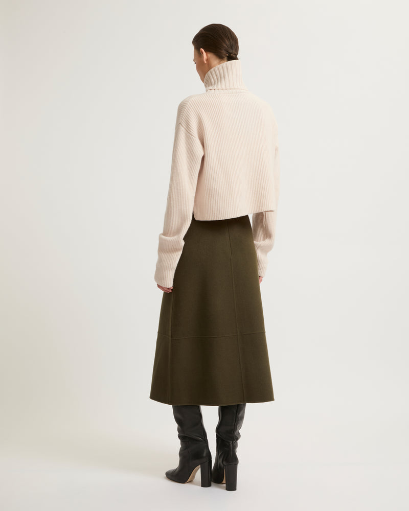 Double-sided cashmere blend skirt-Yves Salomon-Winter sale & boxing day