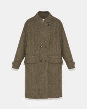 Long woollen pea coat