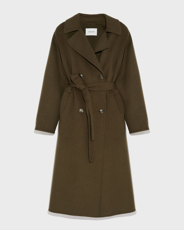 Long wool cashmere-blend trench coat-Yves Salomon-Winter sale & boxing day