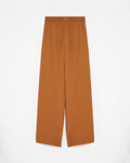 Palazzo trousers in matte satin fabric