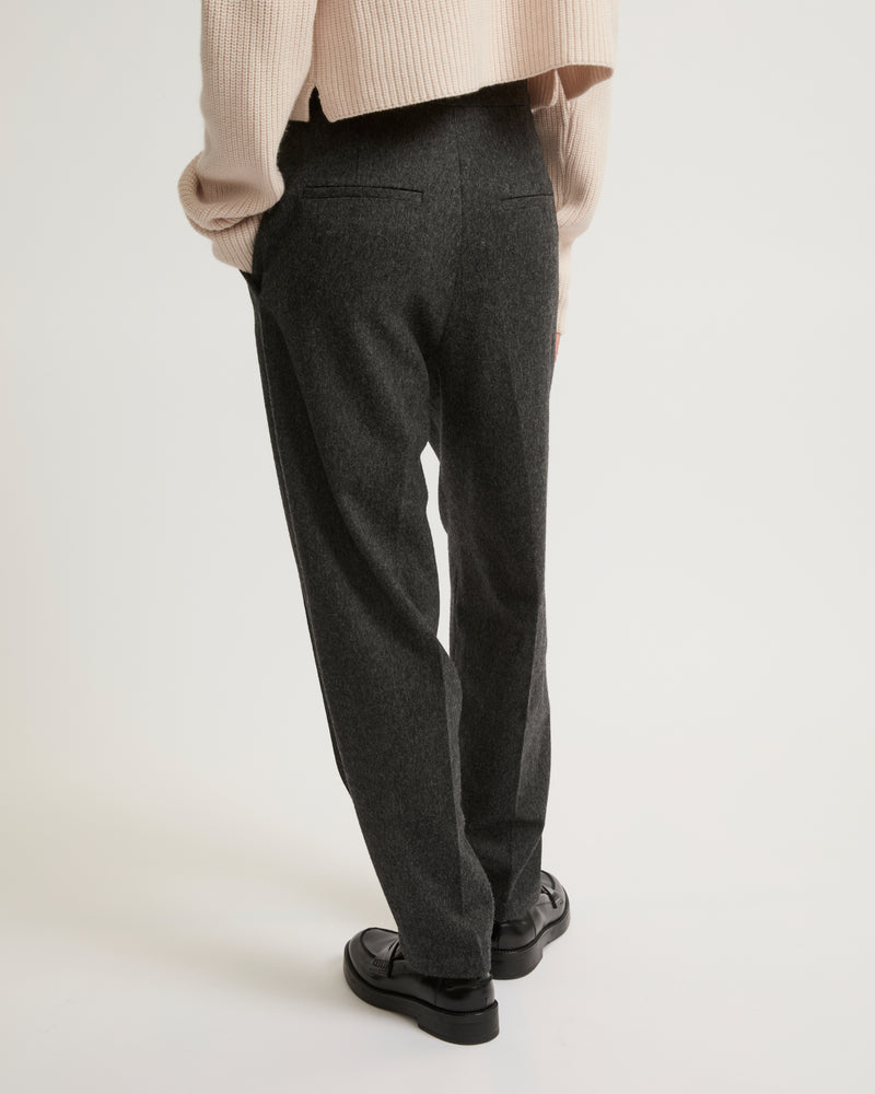 Flannel tailored trousers-Yves Salomon-Winter sale & boxing day