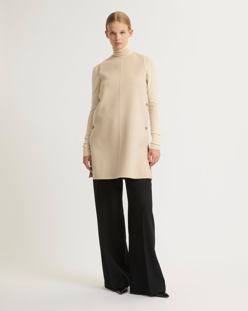 Short double-sided cashmere blend dress-Yves Salomon-Winter sale & boxing day