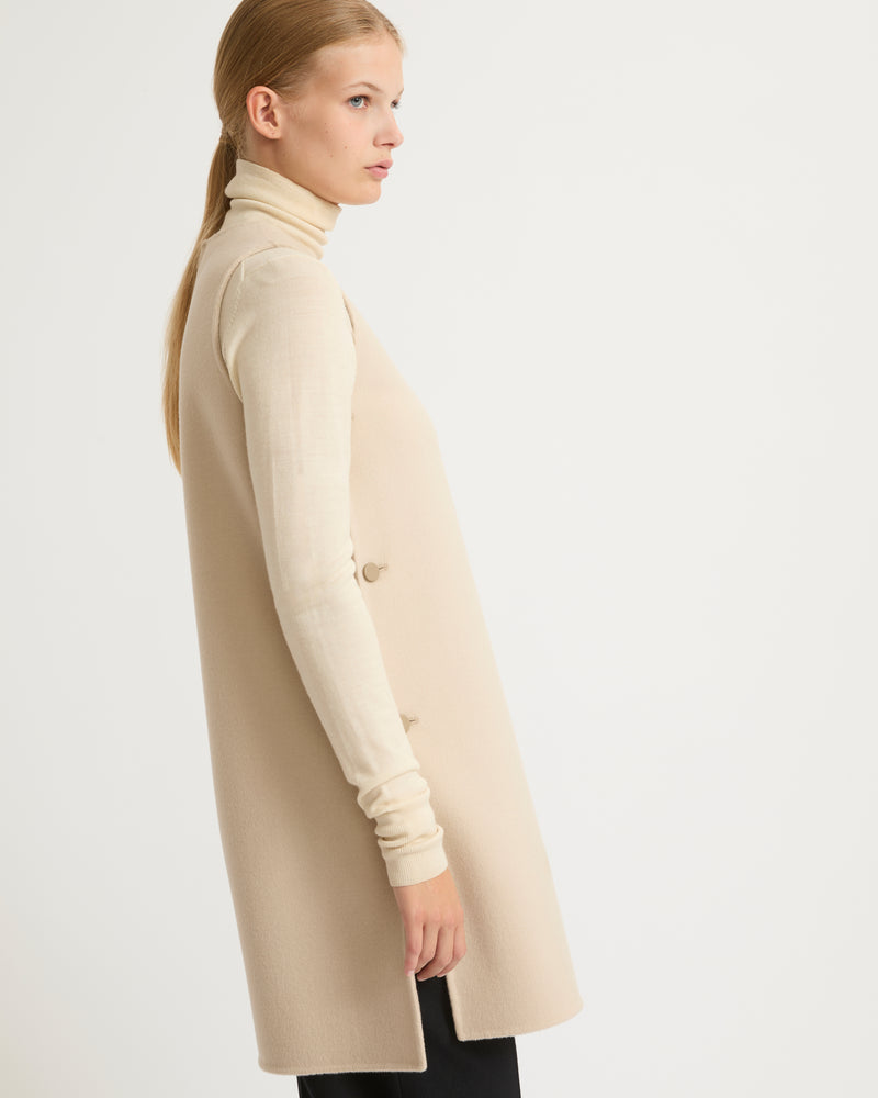 Short double-sided cashmere blend dress-Yves Salomon-Winter sale & boxing day