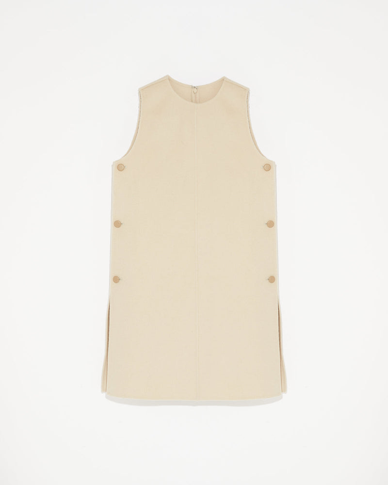 Short double-sided cashmere blend dress-Yves Salomon-Winter sale & boxing day