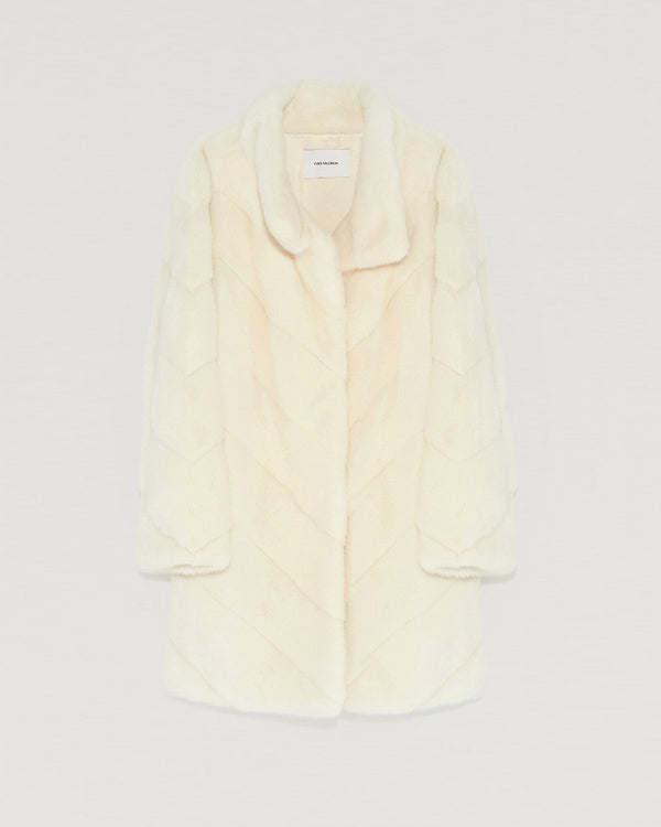 Long mink coat with collar-Yves Salomon-Winter sale & boxing day