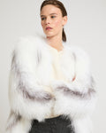 Knitted fox fur jacket