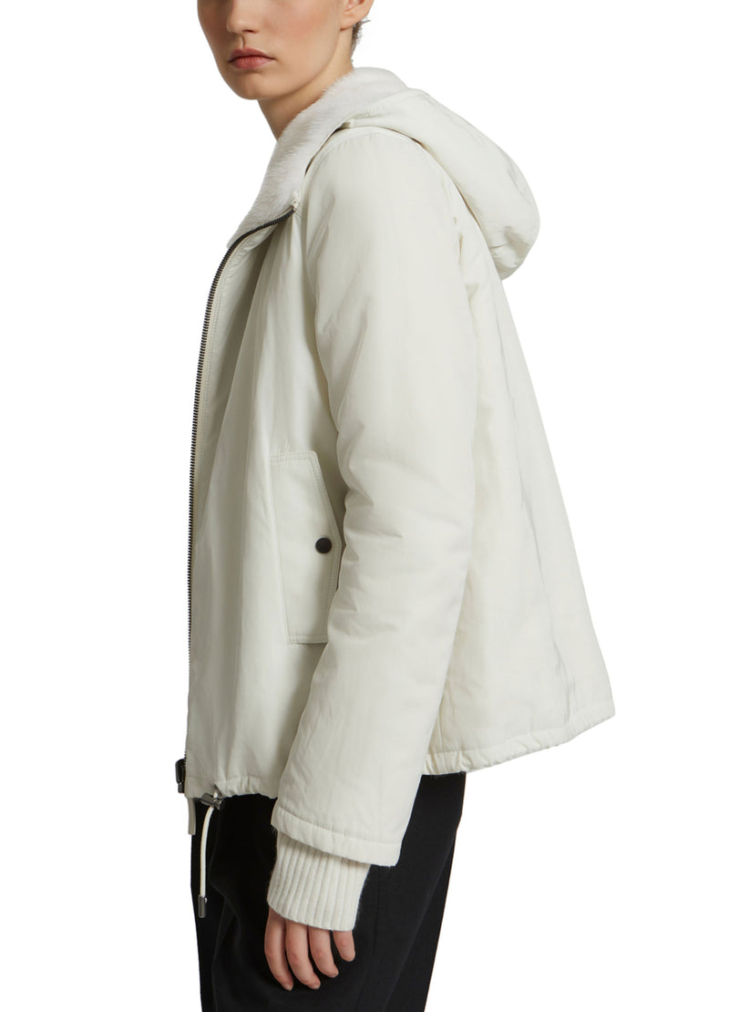 Reversible mink hooded jacket-Yves Salomon-Winter sale & boxing day