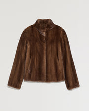 Short mink fur jacket