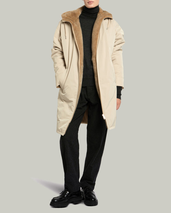 Long reversible mink fur coat-Yves Salomon-Winter sale & boxing day