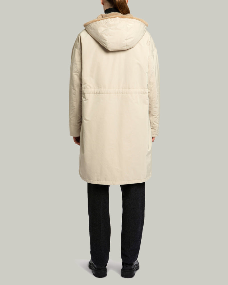 Long reversible mink fur coat-Yves Salomon-Winter sale & boxing day