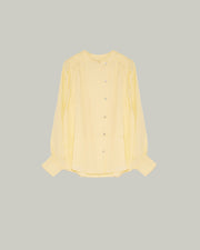 Oversized crepe blouse - yellow