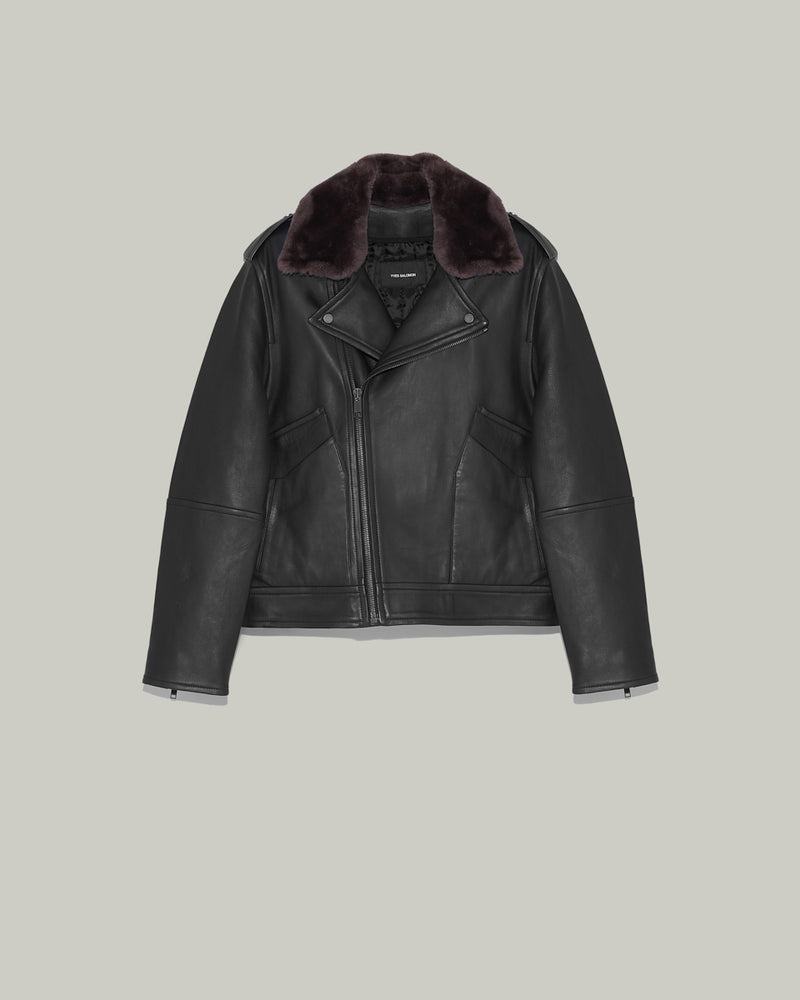 Leather perfecto-Yves Salomon-Winter sale & boxing day